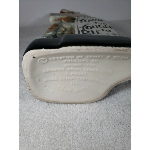 Tombstone Arizona Jim Beam Decanter The Town Too Tough To Die 1878 Vintage 1970 - Picture 8 of 12